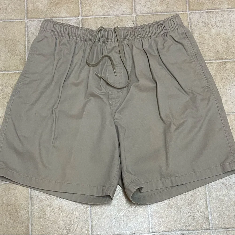‼️FINAL ‼️Puritan Men's Olive-Tan Flat Front Casual Shorts